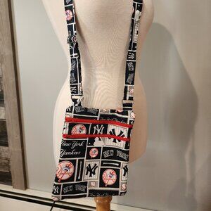 Handmade Crossbody Double Zipper Bag - Yankees Fan